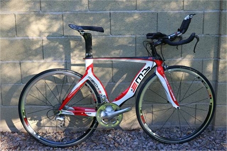 Mach Bikes Carbon Fiber Triathlon Tri TT Dura Ace Medium 53cm
