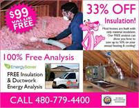 ATTIC INSULATION $0.99 SQ.FT - 33% OFF HVAC DUCTWORK up to 50% OFF AC 