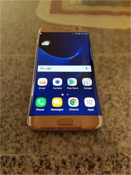 Excellent Condition Factory Unlocked Gold Samsung Galaxy S7 Edge