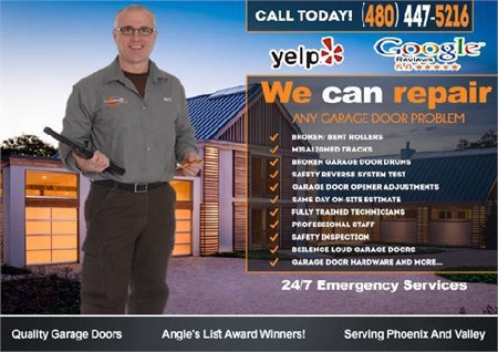  GARAGE DOOR REPAIR Glendale AZ SPRINGS=REMOTE=CABLES=OPENER=INSTALL
