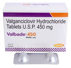 Valbade 450mg Tablet - Effective Medication for CMV Retinitis