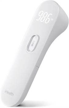 iHealth No-Touch Forehead Thermometer, Infrared Digital Thermometer for Adults and Kids, Touchless 
