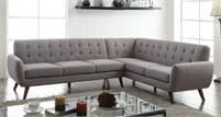 New Essick gray mid century modern sectional sofa