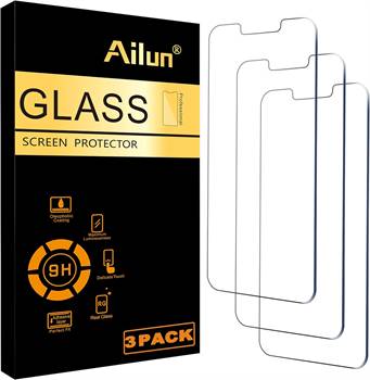 Ailun Glass Screen Protector for iPhone 14 / iPhone 13 / iPhone 13 Pro [6.1 Inch] Display 3 Pack