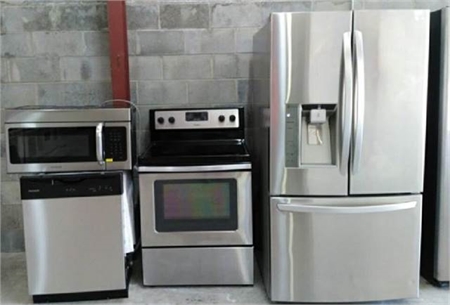Complete Stainless Steel Kitchen Appliances