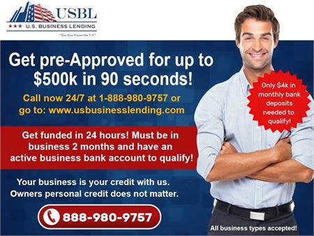 Business Loans - 100% Approved up to $500k - Instant Approval! 