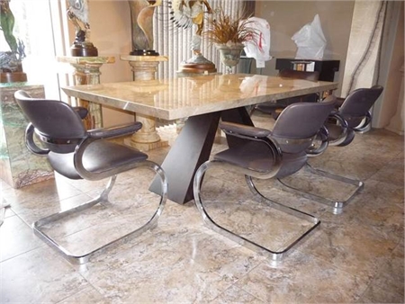 Dining Table and 6 Chairs Contemporary / Modern 