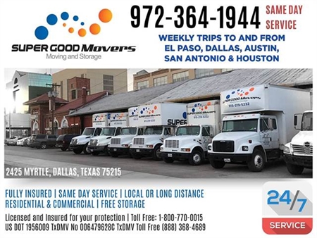  SUPER GOOD MOVERS LAST MINUTE MOVE EXPERTS LICENSED AND INSURED
