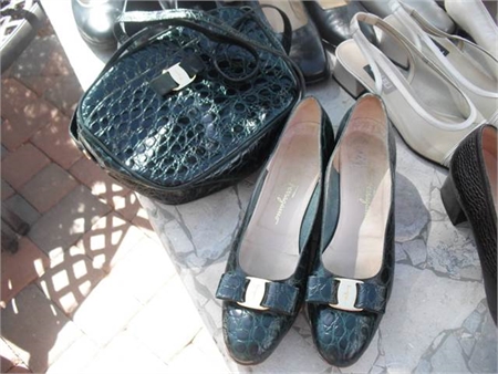 Ferragamo shoes & handbag Size 10 Narrow. both for $200 - $150 