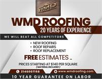 PROFESSIONAL ROOFING SPECIAL $140 Per Sq. FINANCING AVAILABLE