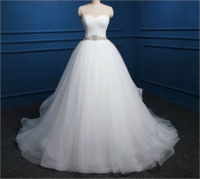 Sady's A Line Tulle Wedding Dress 