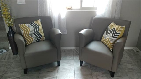 Ashford Italian Leather Chairs 