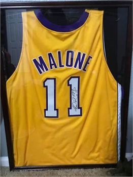 Signed Karl Malone Lakers Jersey
