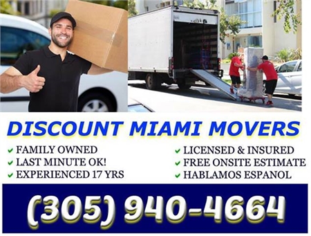 Miami Home / Office Movers, 20 years experience ⭐ 305-940-4664 