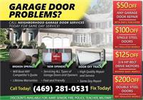 Keep your car safe. Repair or replace your garage door today.