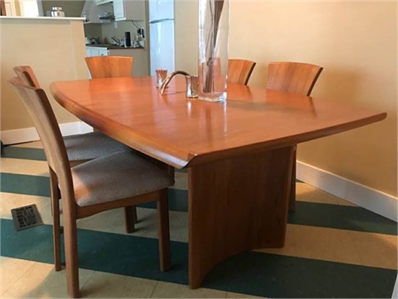Midcentury Style Modern Wood Table 