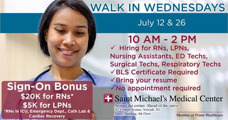 Hiring For RNs, LPNs, Nursing Assistants, ED Techs, Surgical and Respiratory Techs