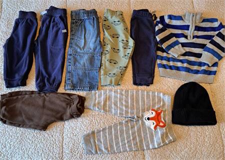 Nine Items of Baby Boy Clothes from 6 to 12 months