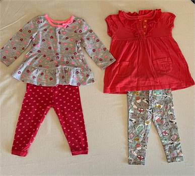 12 Month Girls Clothes -75 pieces