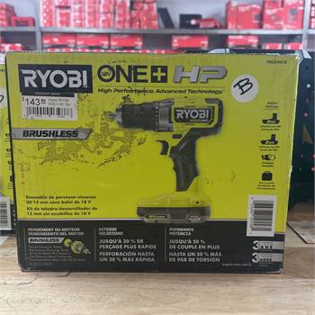 RYOBI ONE+ HP 18V Brushless Cordless 1/2 in. Drill/Driver Kit with (2) 2.0 Ah HIGH PERF Batteries