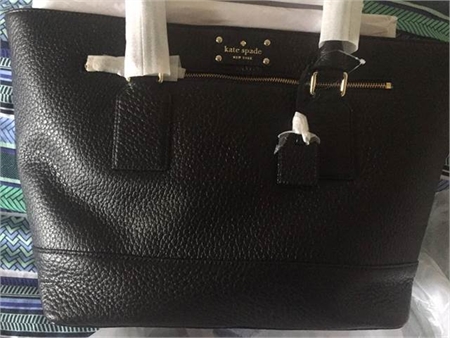 Kate Spade leather bag black NY a-line.new in package.Love Moschino W