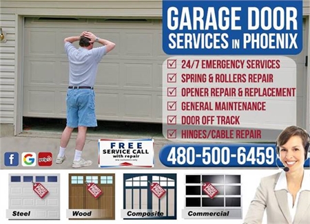 AZ garage door repair spring opener (Sun City/Biltmore/Suprise/Paradise Valley/Maricopa)