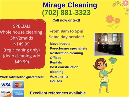  ☎️☎️WHOLE HOUSE CLEANING $149.99 3hrs/2maids PROFESSIO (MOVE IN/OUTS/PROFESSIONAL SERVICES)