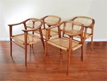  Mid Century Modern - Bambi Chairs by Rolf Rastad & Adolf Relling 