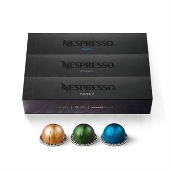 Nespresso Capsules VertuoLine, Medium and Dark Roast Coffee, Variety Pack, Stormio, Odacio, Melozio