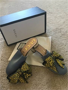  Replica GUCCI mule shoes with removable bow size 39