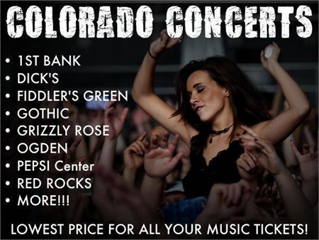 Lowest price for all Colo. concerts are here (All Colo. concert venues)