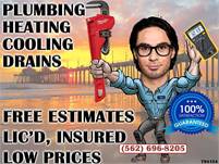 Central Heat Plumber Plumbing Furnace Heating Drain Clearing Cleaning