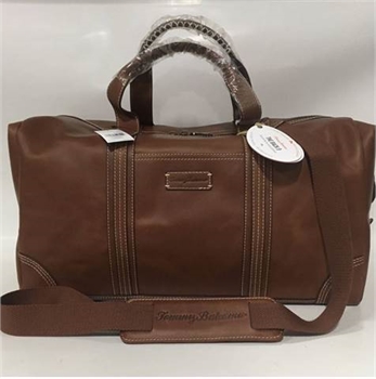 Tommy Bahama leather duffle NEW W Tags