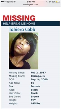 Missing Help Bring Me Home - Takiera Cobb